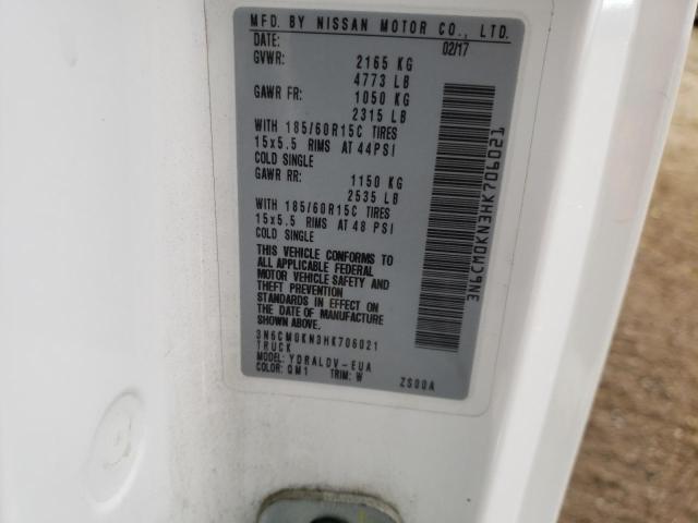 3N6CM0KN3HK706021 Nissan NV200 2.5S