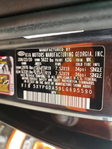 5XYPGDA59LG695590 KIA SORENTO S