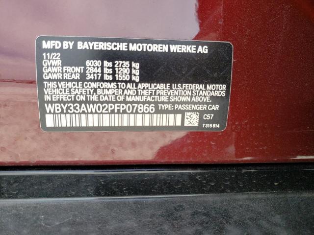 2023 BMW I4 M50 - WBY33AW02PFP07866