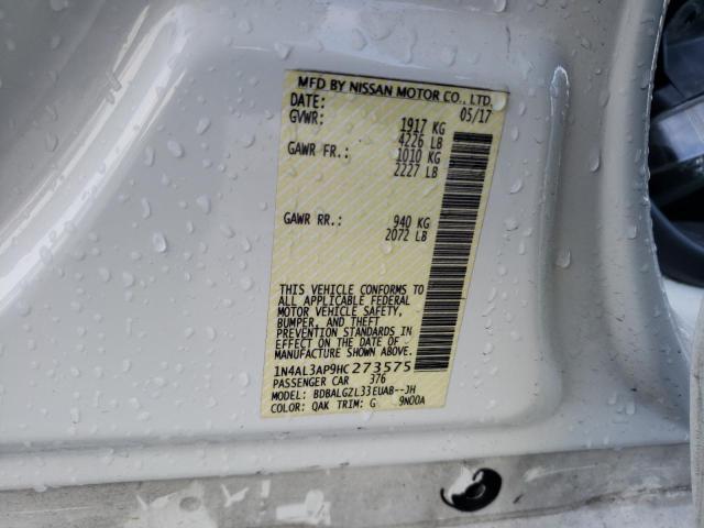 1N4AL3AP9HC273575 Nissan ALTIMA 2.5