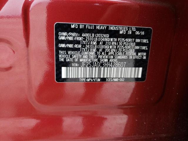 JF2SJAGC3HH428607 Subaru Forester 2.5i Premium