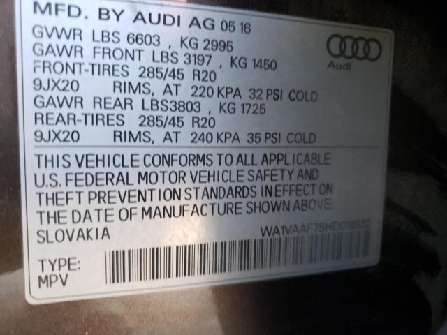2017 AUDI Q7 PRESTIG - WA1VAAF75HD019932