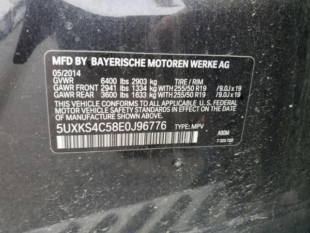5UXKS4C58E0J96776 BMW X5