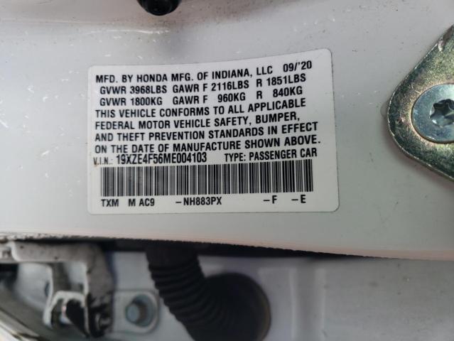 2021 HONDA INSIGHT EX - 19XZE4F56ME004103