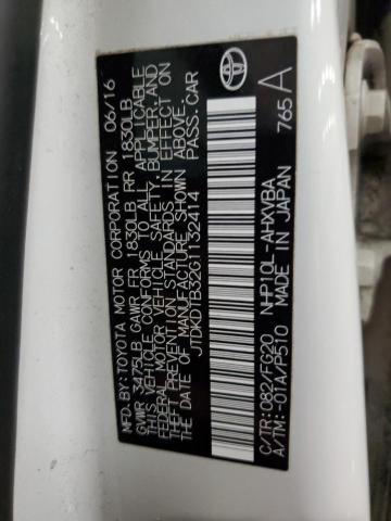 JTDKDTB32G1132414 Toyota PRIUS C