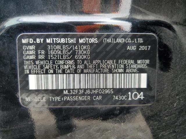 Mitsubishi Mirage G4 Es 2018 ML32F3FJ6JHF02965 Image 12