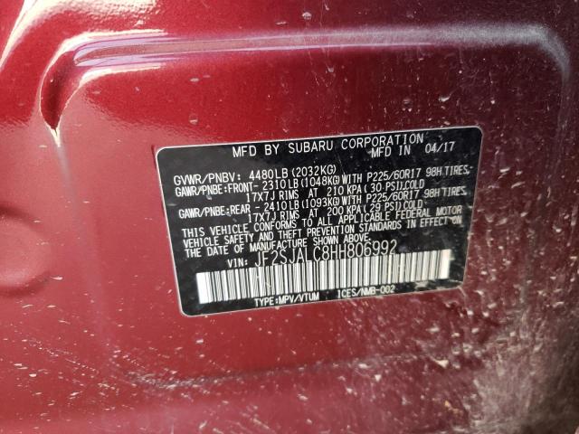 JF2SJALC8HH806992 Subaru Forester 2.5i Limited