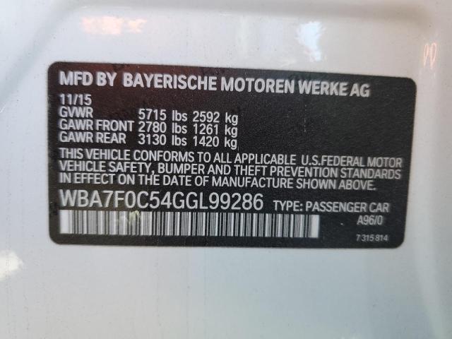 VIN WBA7F0C54GGL99286 2016 BMW 7 SERIES no.13