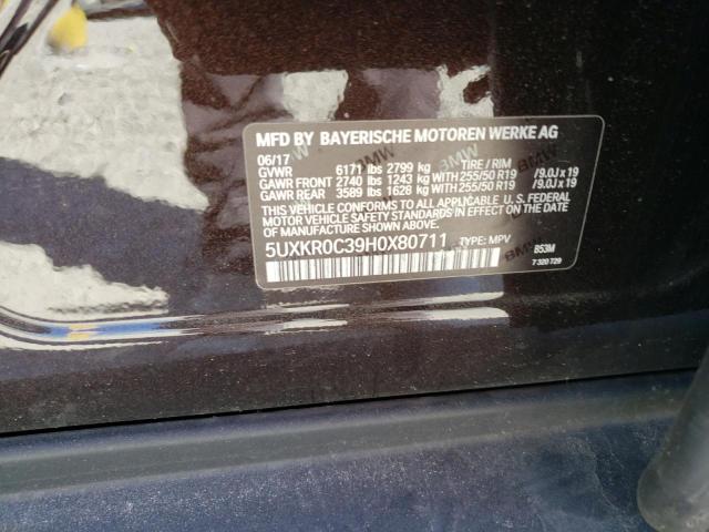 5UXKR0C39H0X80711 BMW X5 Xdrive35i