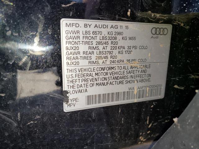 WA1LAAF70HD004259 2017 AUDI Q7 - Image 14