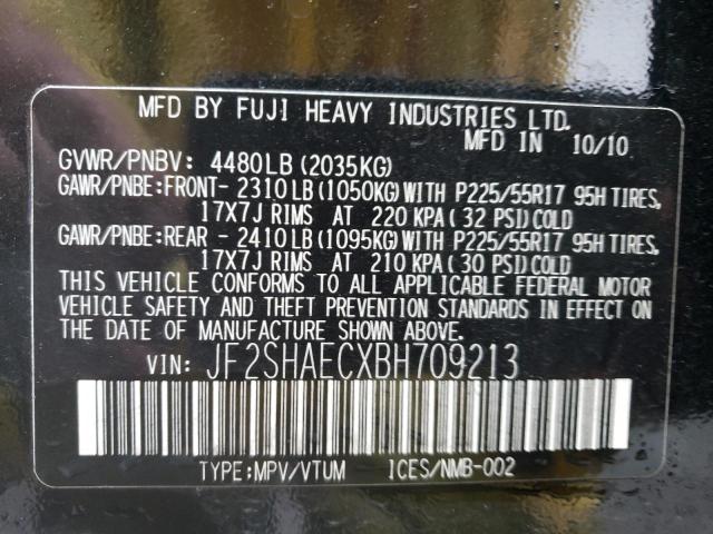 JF2SHAECXBH709213 Subaru Forester Limited