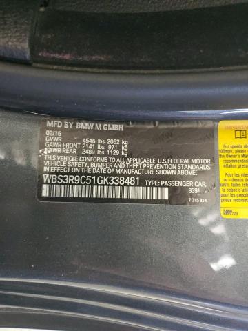 2016 BMW M4 - WBS3R9C51GK338481