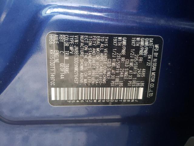 2022 NISSAN ROGUE PLAT - JN8BT3DD9NW276457