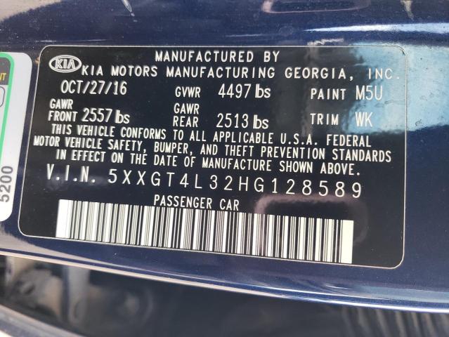 5XXGT4L32HG128589 KIA Optima Lx