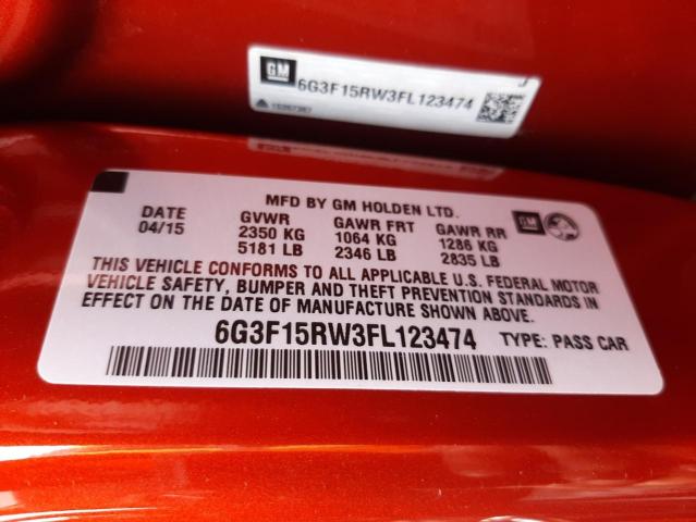 2015 CHEVROLET SS - 6G3F15RW3FL123474