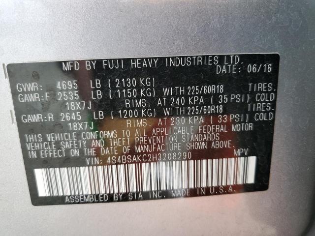 4S4BSAKC2H3208290 Subaru Outback 2.5i Limited