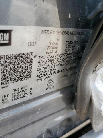 2018 BUICK ENCLAVE PR - 5GAEVBKW4JJ159850
