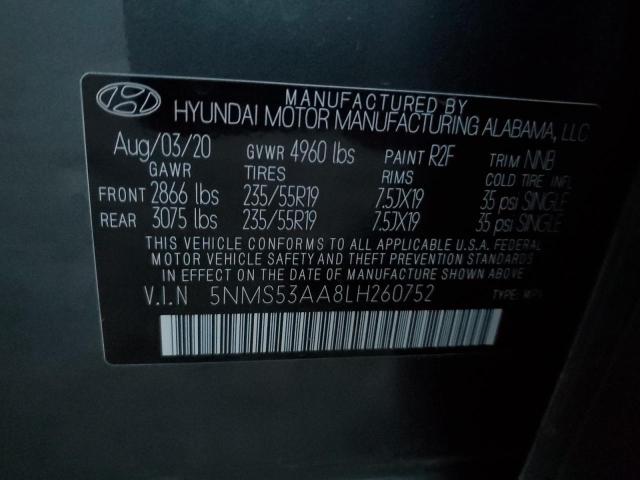 2020 HYUNDAI SANTA FE L - 5NMS53AA8LH260752