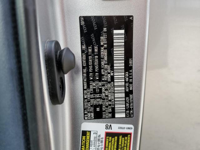 2015 TOYOTA VENZA LE - 4T3ZA3BBXFU092484