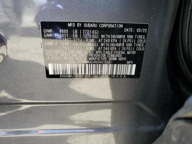 4S4WMAAD4N3441556 Subaru ASCENT