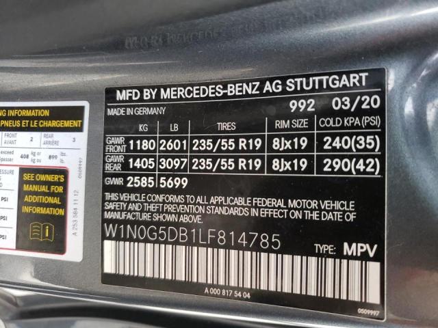 W1N0G5DB1LF814785 Mercedes-Benz Glc 350e