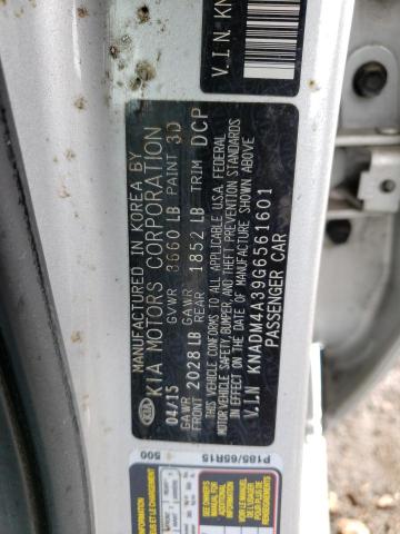 KNADM4A39G6561601 KIA RIO LX