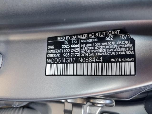 WDD5J4GB2LN068444 Mercedes-Benz CLA 250
