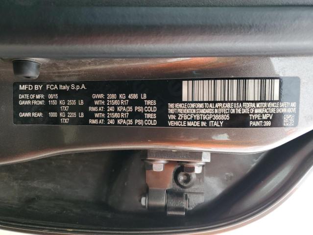 2016 FIAT 500X EASY - ZFBCFYBT9GP366805