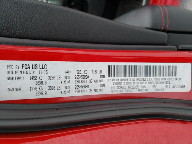 2015 DODGE DURANGO R/ - 1C4SDJCT4FC223271