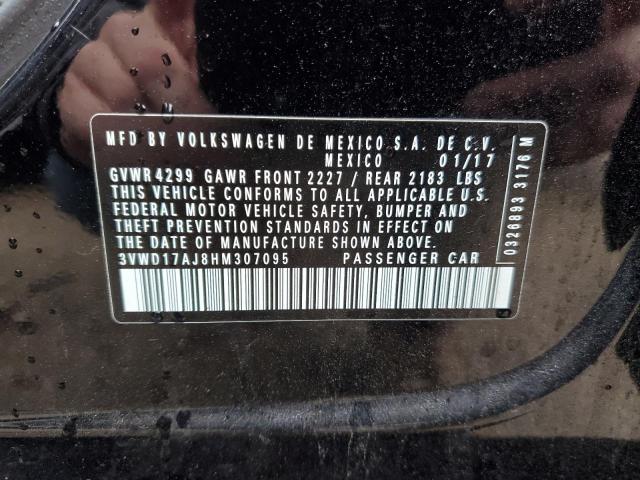 2017 VOLKSWAGEN NEW JETTA 3VWD17AJ8HM307095