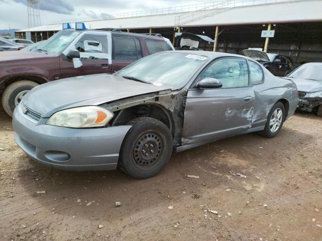 Chevrolet Montecarlo salvage cars for sale: 2006 Chevrolet Monte Carlo LS