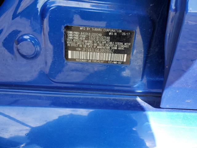 JF1VA1L64J8815562 Subaru Wrx Limited
