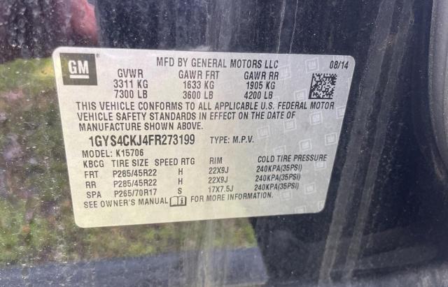 1GYS4CKJ4FR273199 Cadillac Escalade Premium