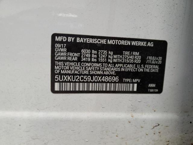 2018 BMW X6 XDRIVE3 - 5UXKU2C59J0X48696