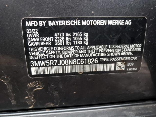 2022 BMW 330XI - 3MW5R7J08N8C61826