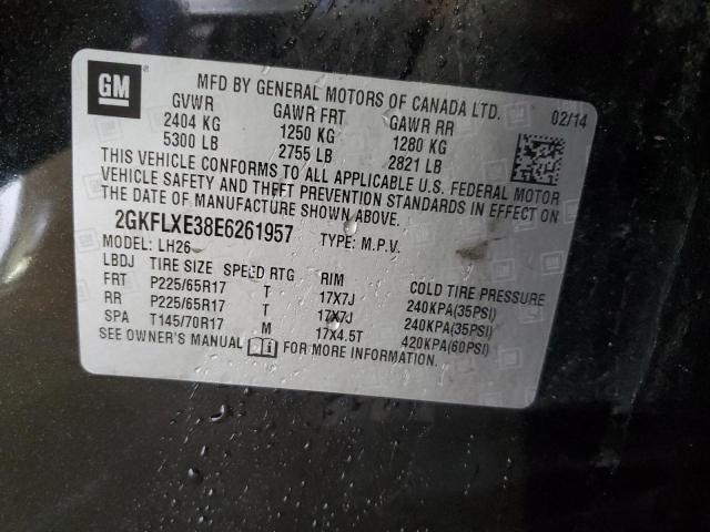 2GKFLXE38E6261957 GMC Terrain Slt