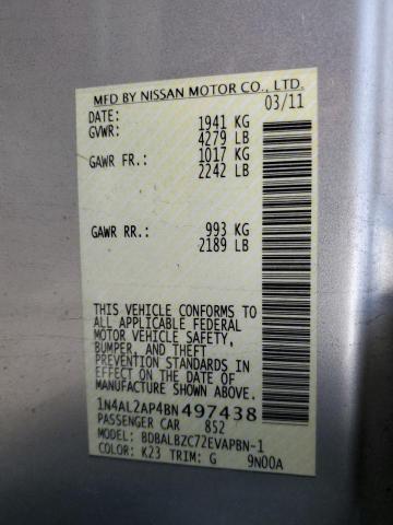 1N4AL2AP4BN497438 Nissan Altima Base