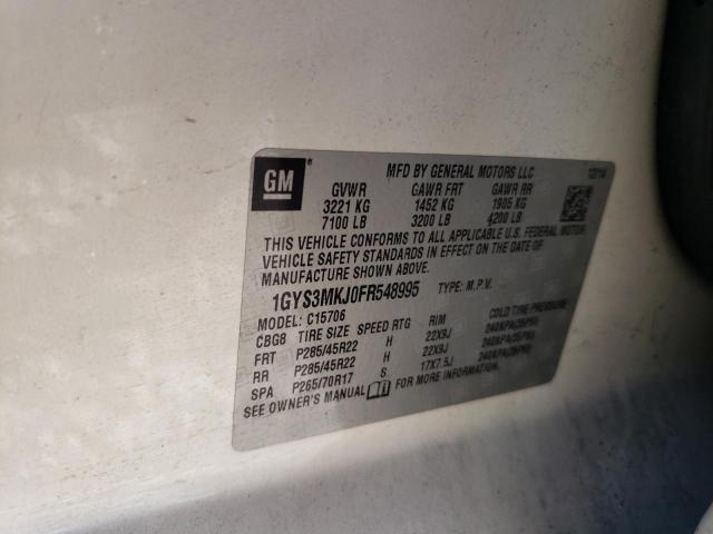 1GYS3MKJ0FR548995 Cadillac Escalade Luxury