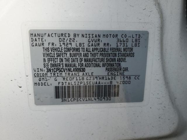 2022 NISSAN KICKS SV - 3N1CP5CV1NL490930