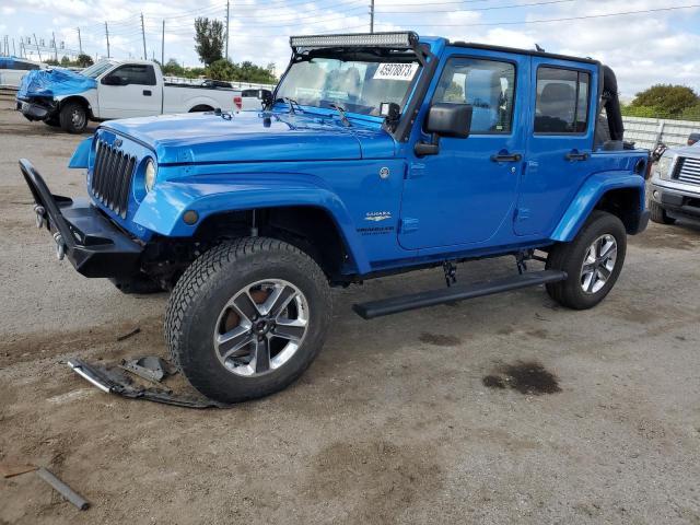 Salvage cars for sale from Copart Miami, FL: 2015 Jeep Wrangler Unlimited Sahara