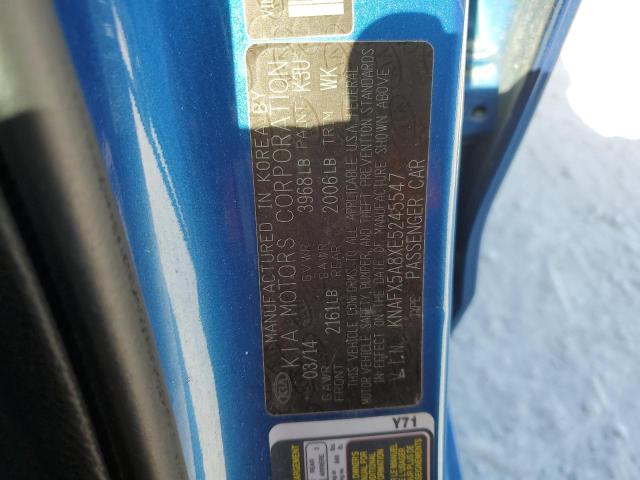 KNAFX5A8XE5245547 KIA FORTE EX