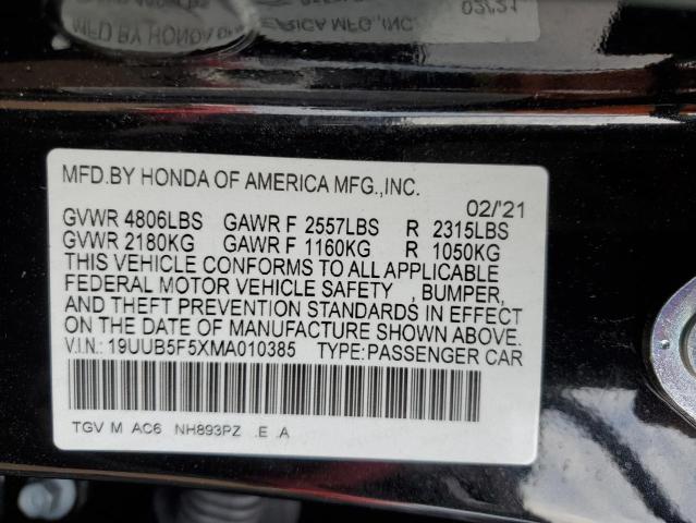 2021 ACURA TLX TECH A - 19UUB5F5XMA010385