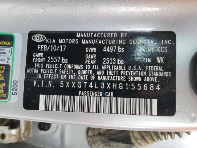 5XXGT4L3XHG155684 KIA Optima Lx