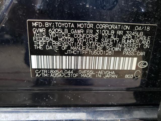 2018 LEXUS LS 500H JTHCY1FF1J5001281