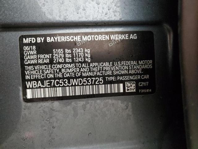 2018 BMW 540 XI - WBAJE7C53JWD53725