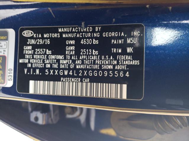 5XXGW4L2XGG095564 KIA OPTIMA SX