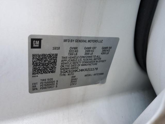 1GKS1HKJ4KR211179 GMC YUKON XL DENALI