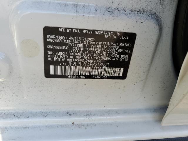 JF2GPBPC4FH216693 Subaru Xv Crosstrek 2.0i Hybrid Touring