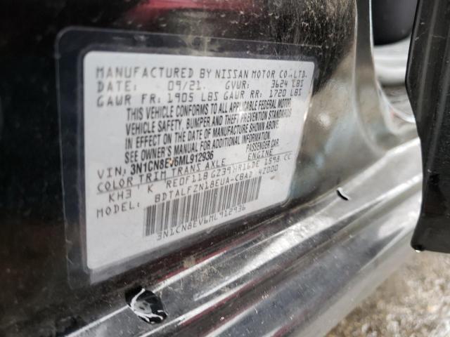 3N1CN8EV6ML912936 Nissan VERSA SV