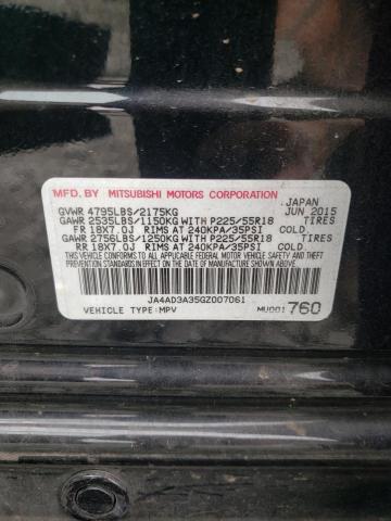 2016 MITSUBISHI OUTLANDER - JA4AD3A35GZ007061